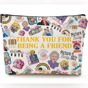 New in Package Golden Girls Cosmetic Bag Thank You for Being A Friend Makeup Bag